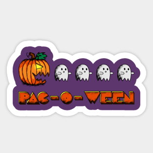 Pac-man Halloween Sticker